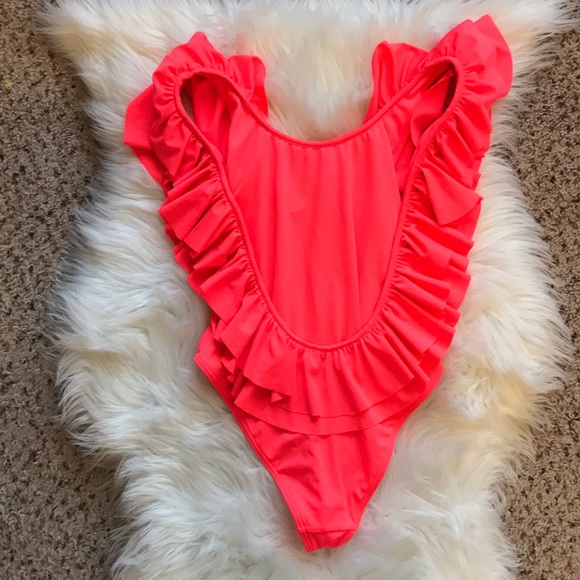 ASOS Ruffle One Piece NWOT - Picture 4 of 7